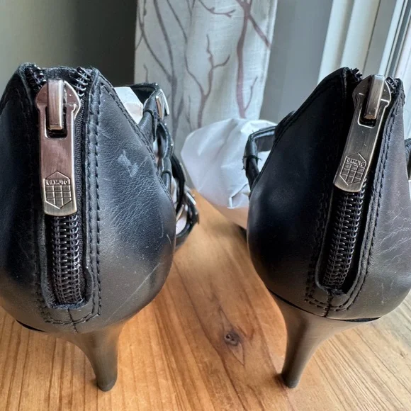 VINCE CAMUTO Black Lucia Studded Heels - Picture 5 of 7